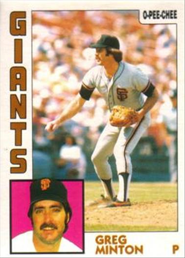1984 O-Pee-Chee Baseball Cards 205     Greg Minton